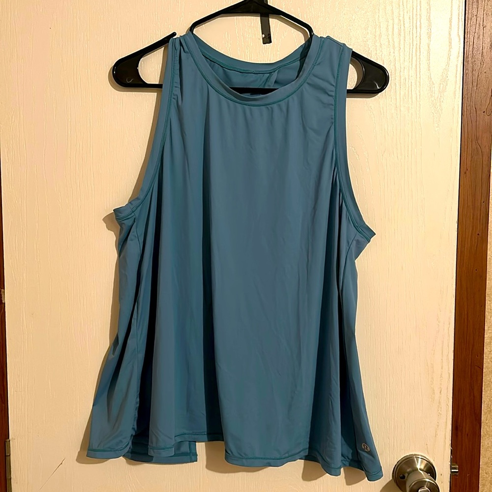 Lululemon Sage Green Open Back Tank. Size 6. New Condition.